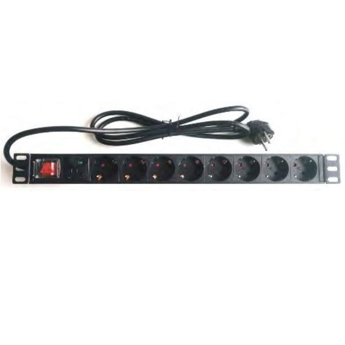 PDU Multitoma para Rack Hikvision 8 Tomas Schuko 1U PDU Multitoma para Rack Hikvision 8 Tomas Schuko 1U
