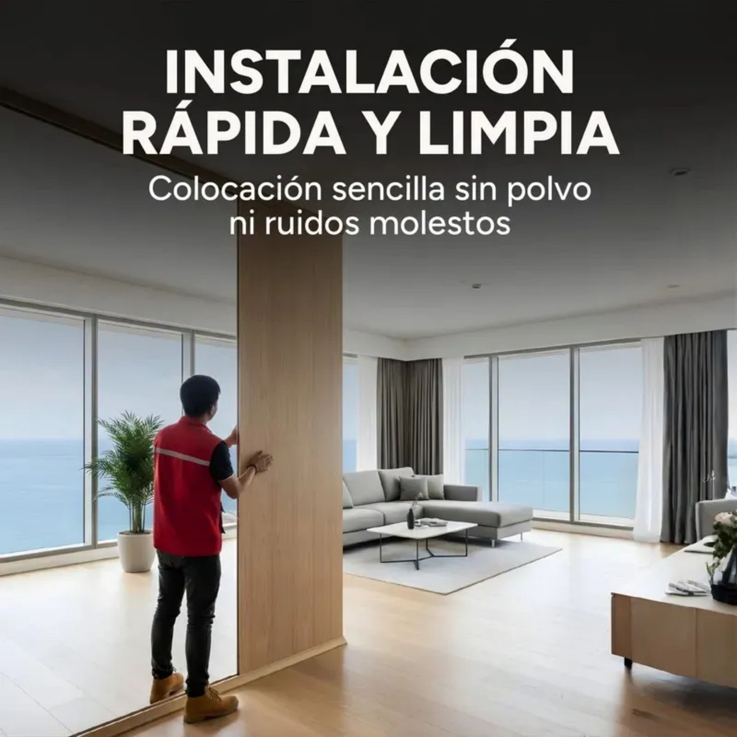 Panel Divisor Separa Ambientes 2,4X2,90m + 2 Rieles 3m BEIGE Panel Divisor Separa Ambientes 2,4X2,90m + 2 Rieles 3m BEIGE