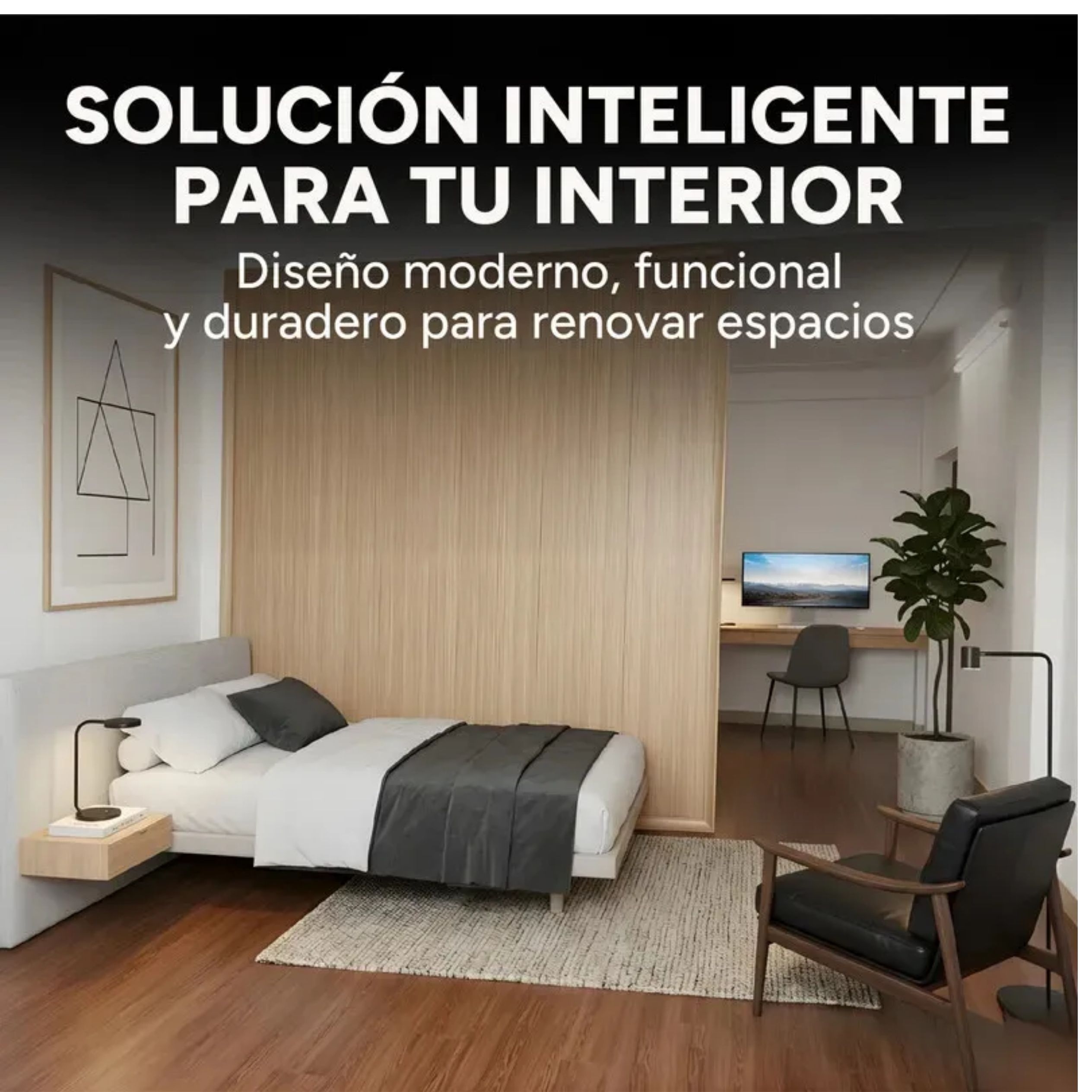 Panel Divisor Separa Ambientes 2,4X2,90m + 2 Rieles 3m BEIGE Panel Divisor Separa Ambientes 2,4X2,90m + 2 Rieles 3m BEIGE