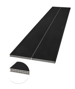 Panel Divisor Separa Ambientes 2,4X2,90m + 2 Rieles 3m NEGRO