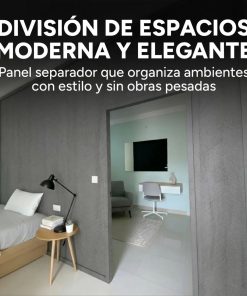 Panel Divisor Separador Ambiente 2,4X2,90m + 2 Riele 3m GRIS