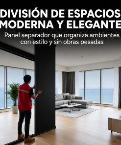Panel Divisor Separador Ambientes 2,4 X 2,90m NEGRO