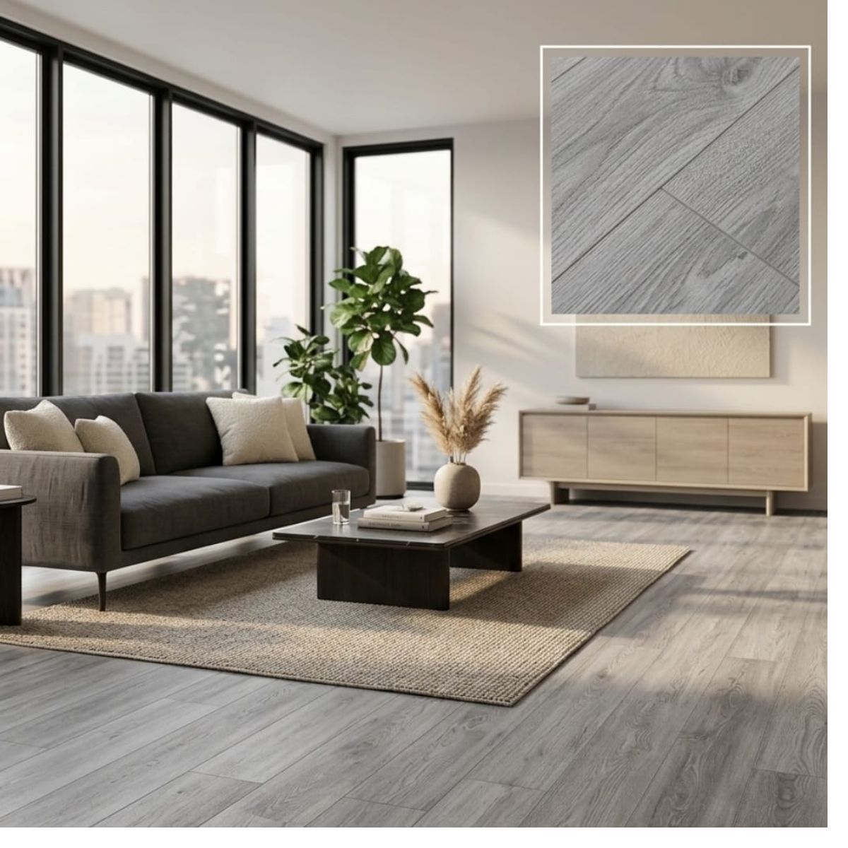 Piso Vinílico SPC 05001 Sistema Click 1m2 Símil Madera Piso Vinílico SPC 05001 Sistema Click 1m2 Símil Madera