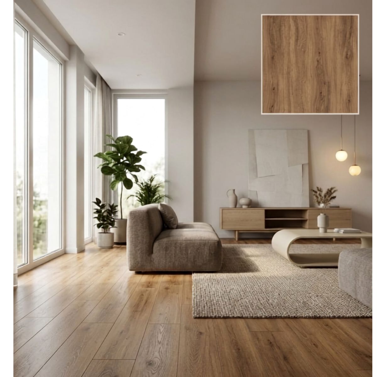 Piso Vinílico SPC 05005 Sistema Click 2,64m2 Símil Madera