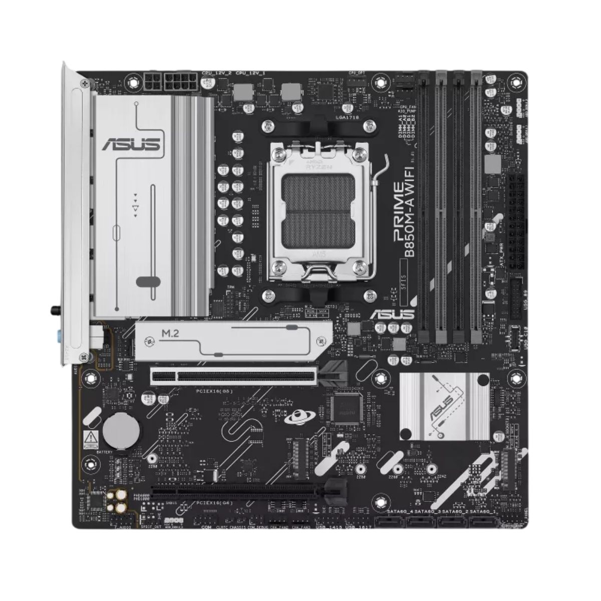 Procesador AMD Ryzen 5 7600X + Mother Asus Prime B850M-A WiF Procesador AMD Ryzen 5 7600X + Mother Asus Prime B850M-A WiF