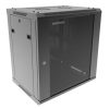 Rack Hikvision 12U de pared con puerta de vidrio templado