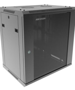 Rack Hikvision 12U de pared con puerta de vidrio templado