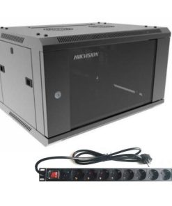 Rack Hikvision 6U de Pared con PDU de 8 Tomas