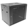 Rack Hikvision 9U de pared con puerta de vidrio templado