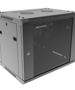 Rack Hikvision 9U de pared con puerta de vidrio templado