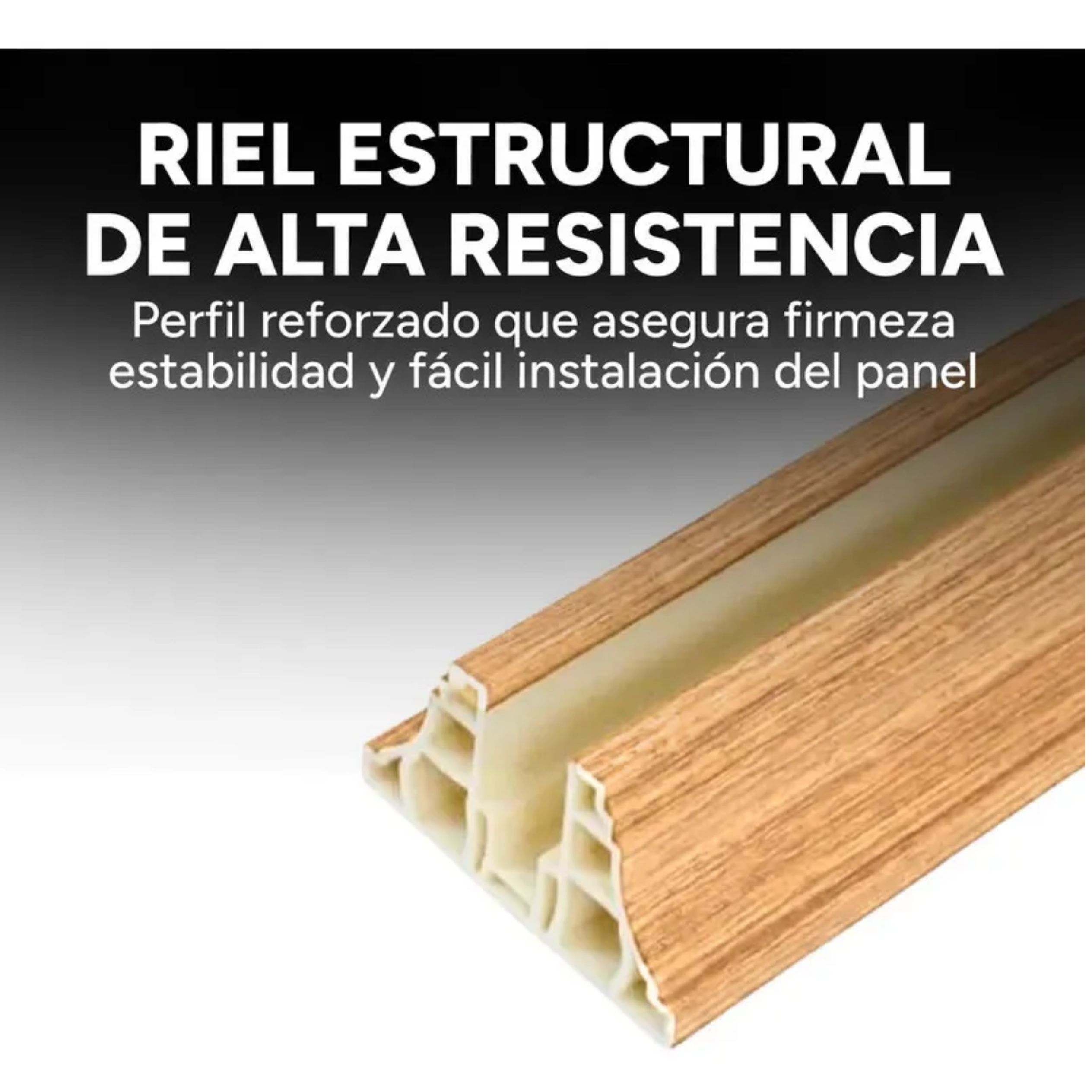 Riel para Panel Divisor Separador Ambientes 3m BEIGE Riel para Panel Divisor Separador Ambientes 3m BEIGE
