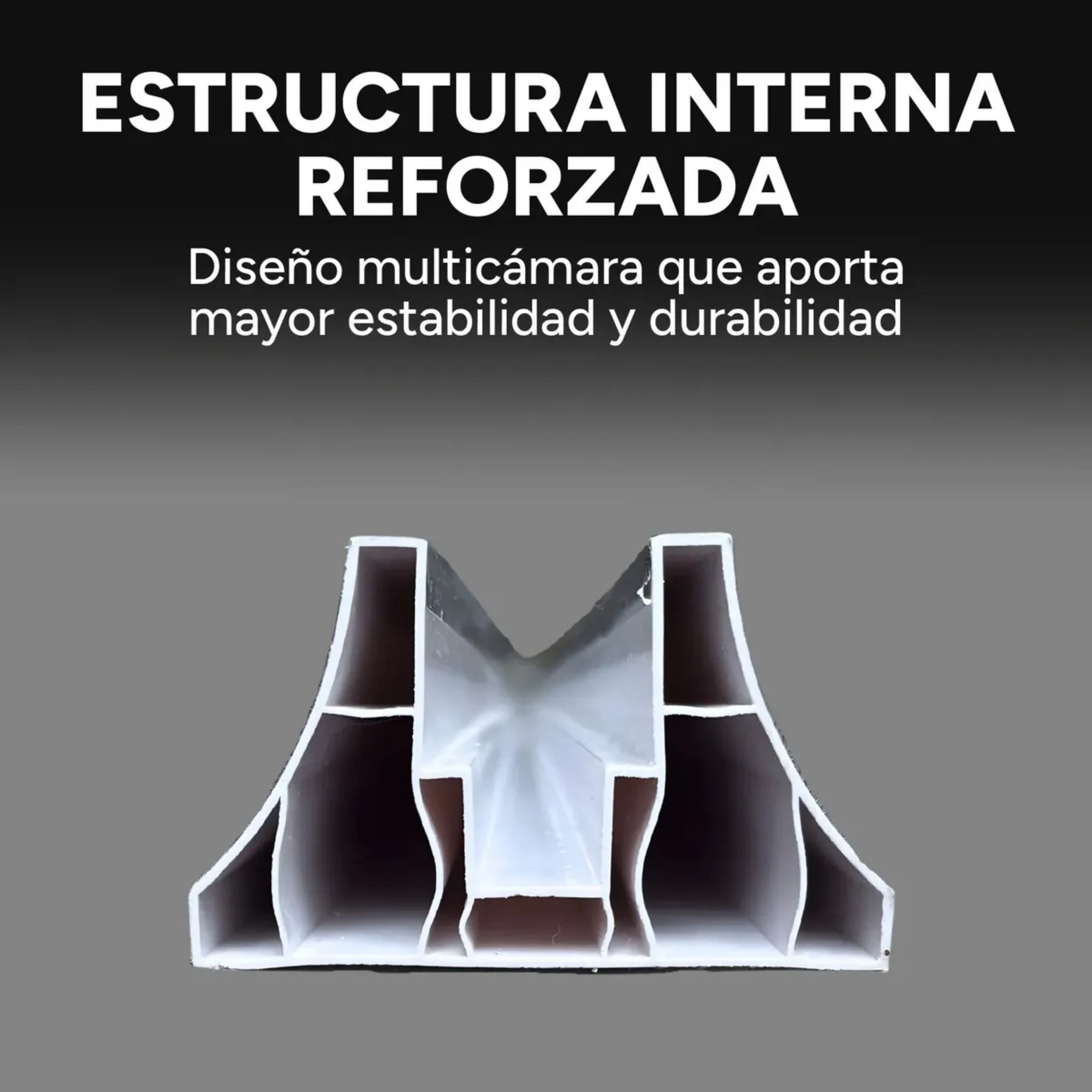 Riel para Panel Divisor Separador Ambientes 3m GRIS Riel para Panel Divisor Separador Ambientes 3m GRIS