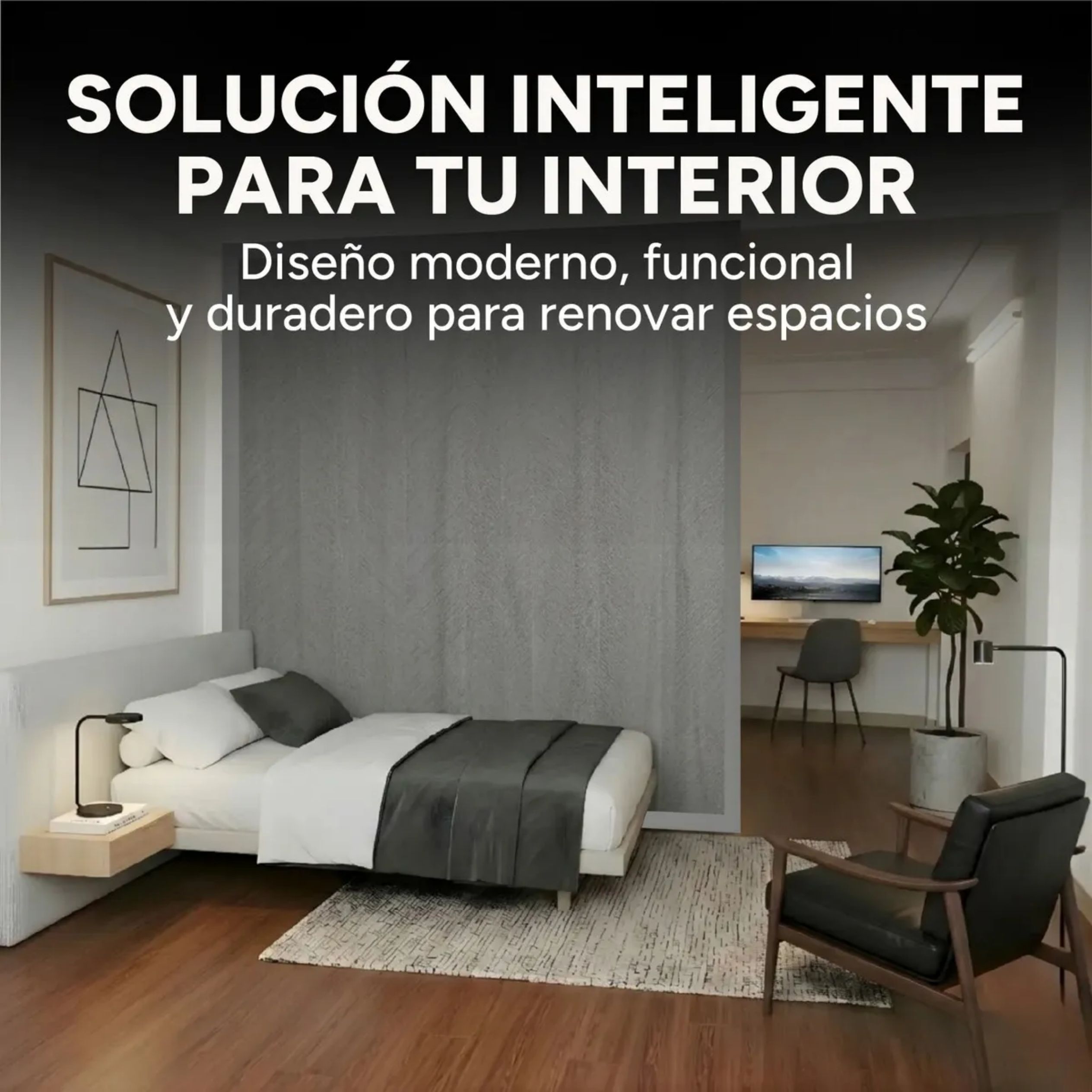 Riel para Panel Divisor Separador Ambientes 3m GRIS Riel para Panel Divisor Separador Ambientes 3m GRIS