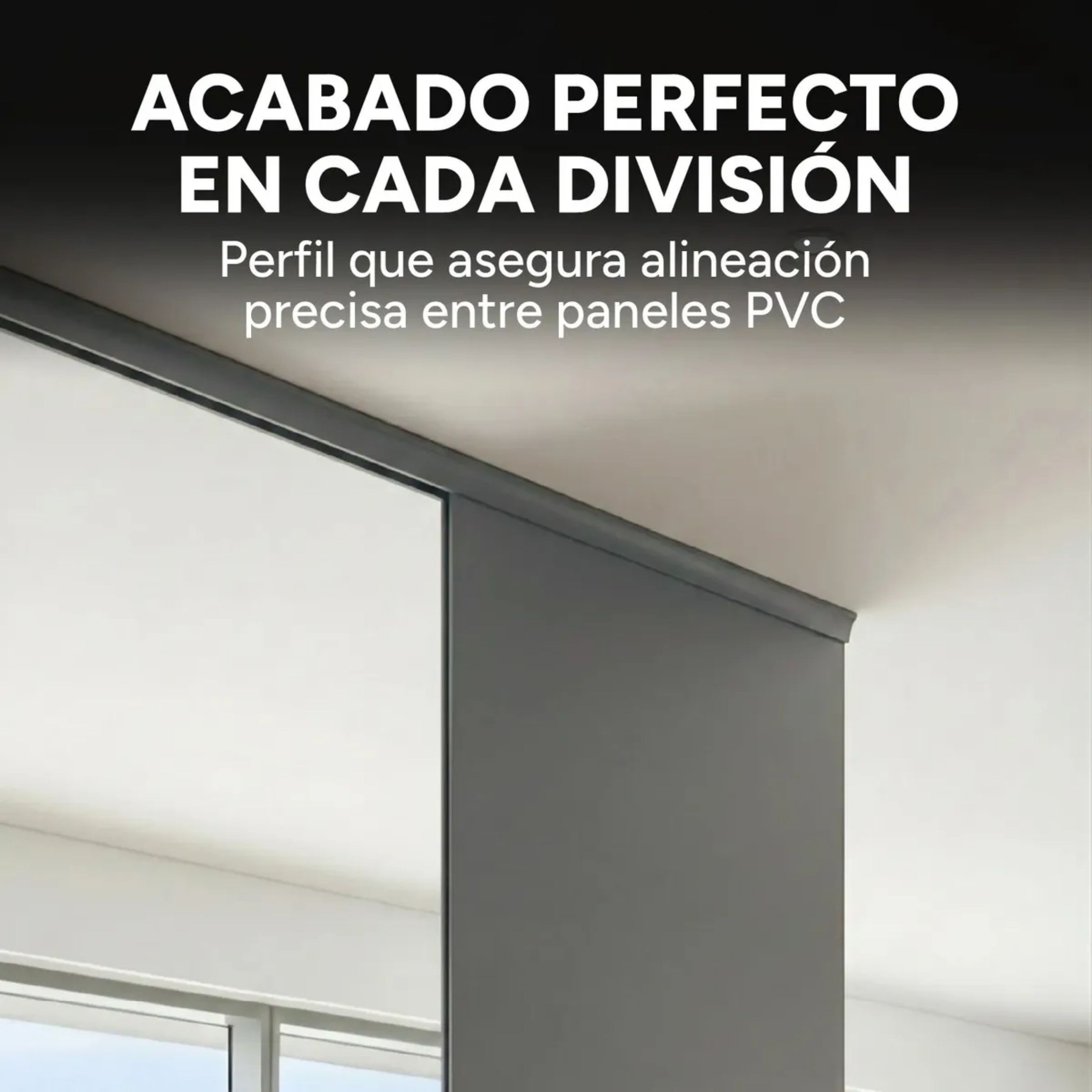 Riel para Panel Divisor Separador Ambientes 3m GRIS Riel para Panel Divisor Separador Ambientes 3m GRIS