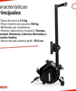 Simulador De Remo Magnetico Randers Arg-903-x De Acero