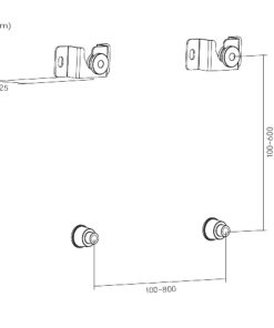 Soporte Fijo Brateck LED-11 para TV hasta 70''