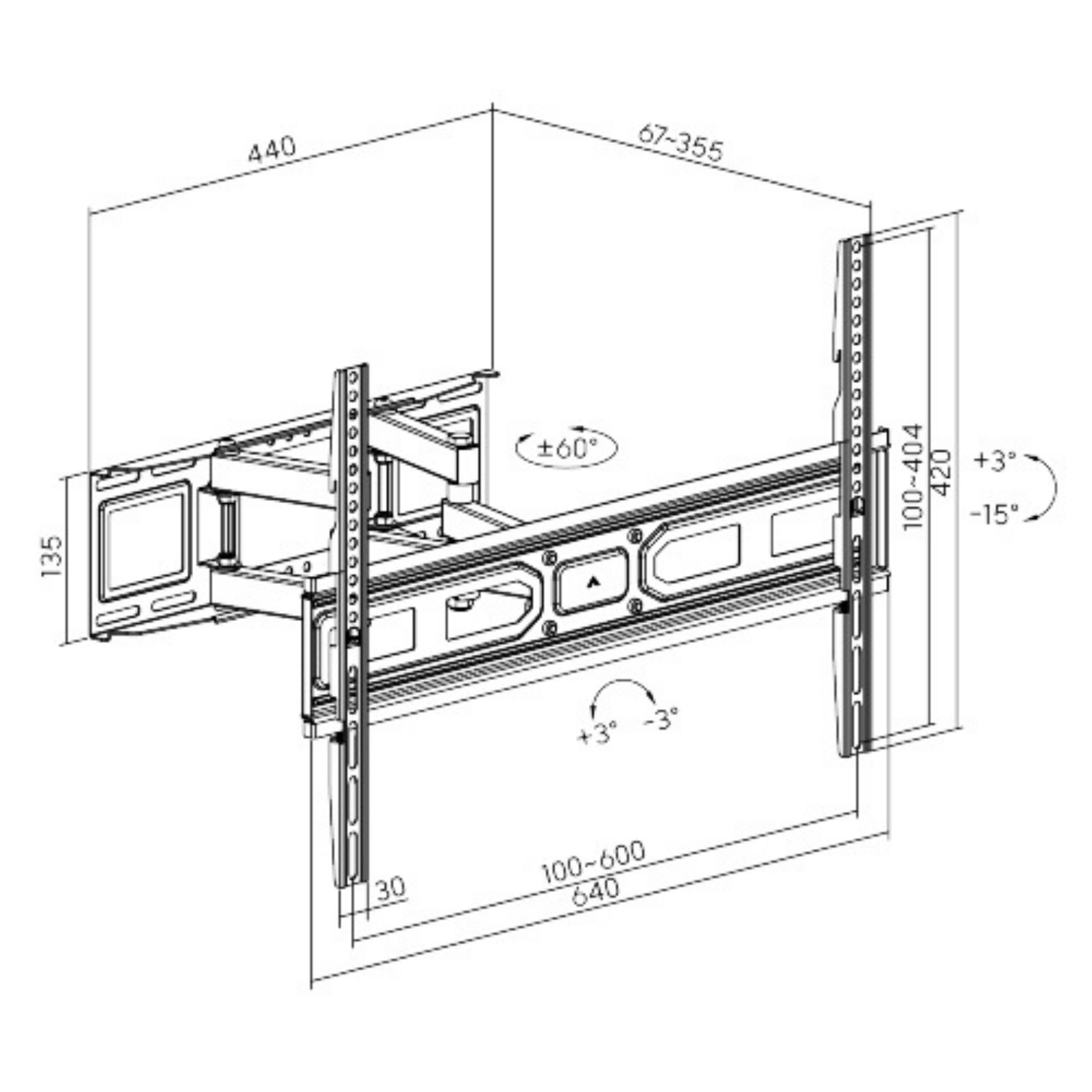 Soporte TV LCD Móvil hasta 80'' 40kg Soporte TV LCD Móvil hasta 80'' 40kg