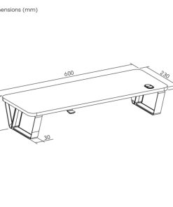 Soporte de escritorio Brateck elevador de monitor 13''-32''