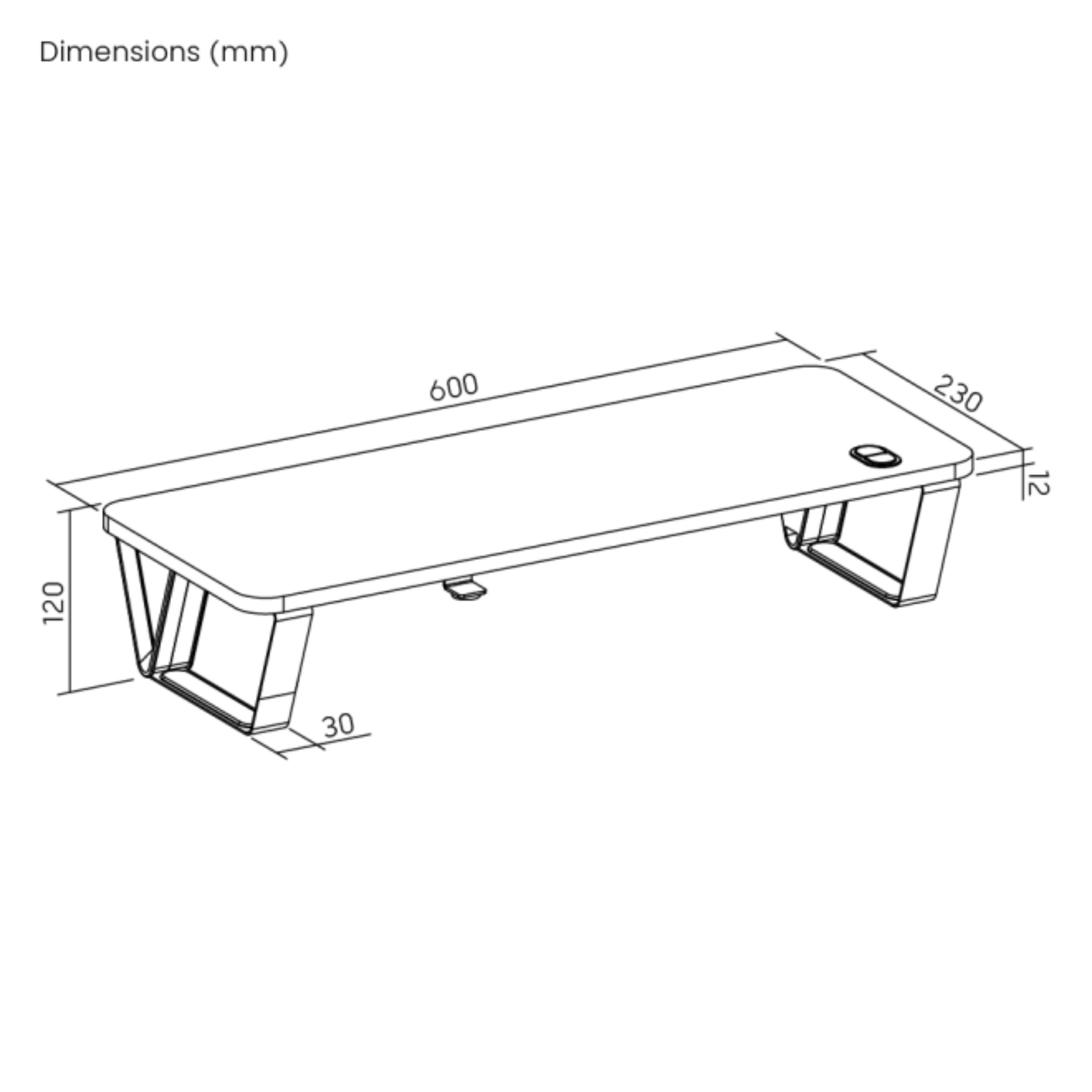 Soporte de escritorio Brateck elevador de monitor 13''-32''