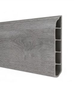 Zócalo SPC 05001 Símil Madera Gris 2,40 m Resistente al Agua