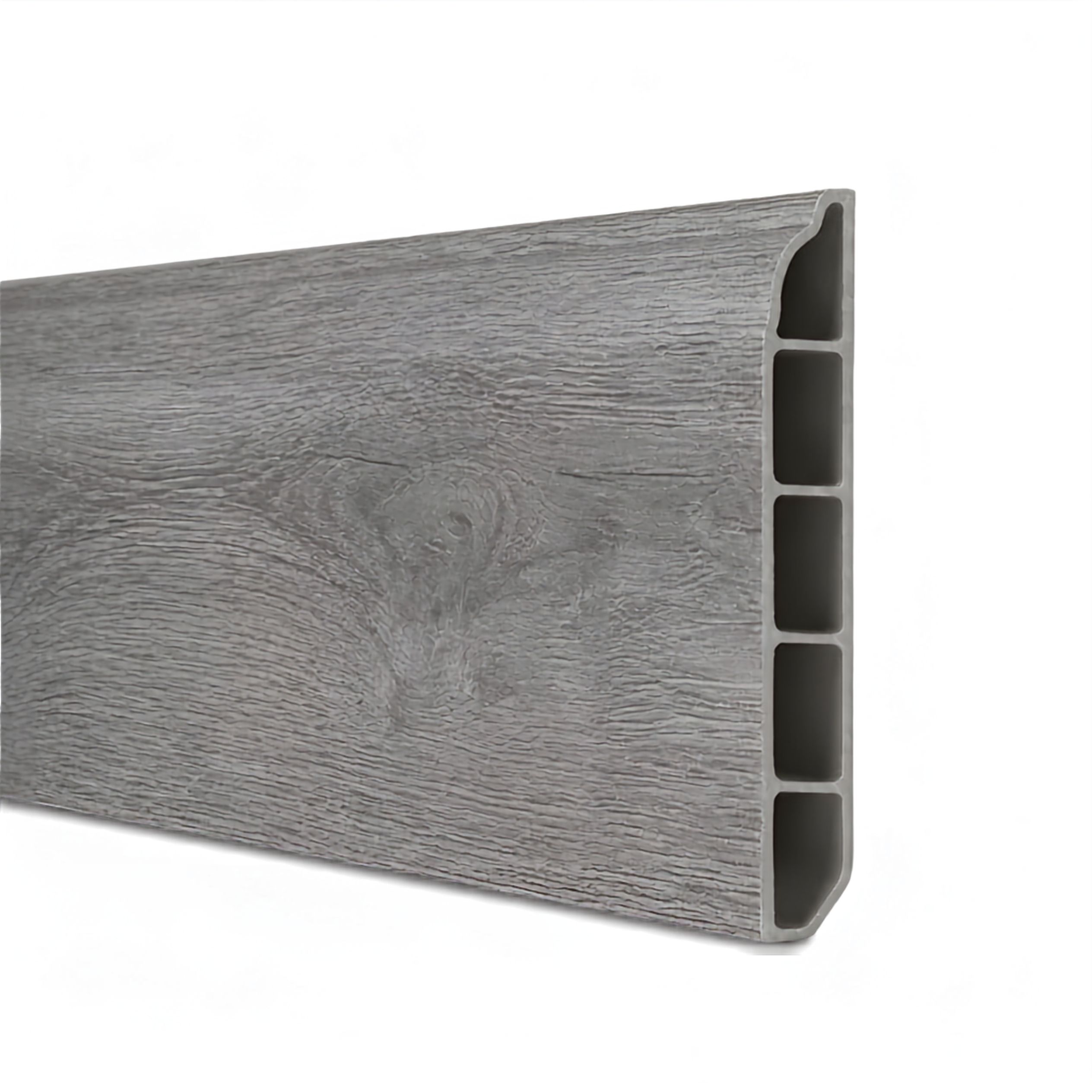 Zócalo SPC 05001 Símil Madera Gris 2,40 m Resistente al Agua