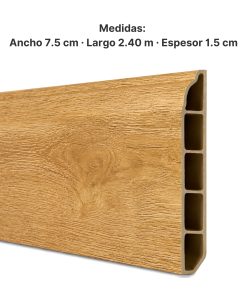 Zócalo SPC 05003 Símil Roble 2,40 m Resistente al Agua