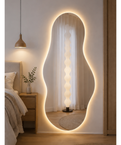 Espejo Irregular Sin Marco Cuerpo Entero Led HT02 145x65cm