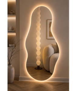 Espejo Irregular Sin Marco Cuerpo Entero Led HT02 145x65cm