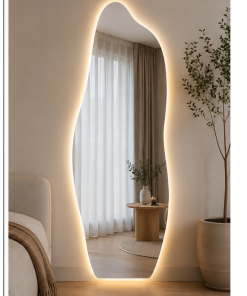 Espejo Irregular Sin Marco Cuerpo Entero Led HT03 150x50cm