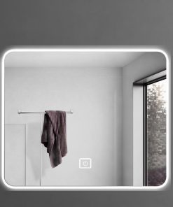 Espejo Led Cuadrado Para Baño Función Desempañado Z01 60cm