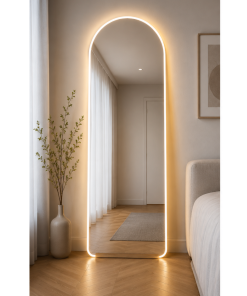 Espejo Oval Cuerpo Entero Led WK01 160x50cm