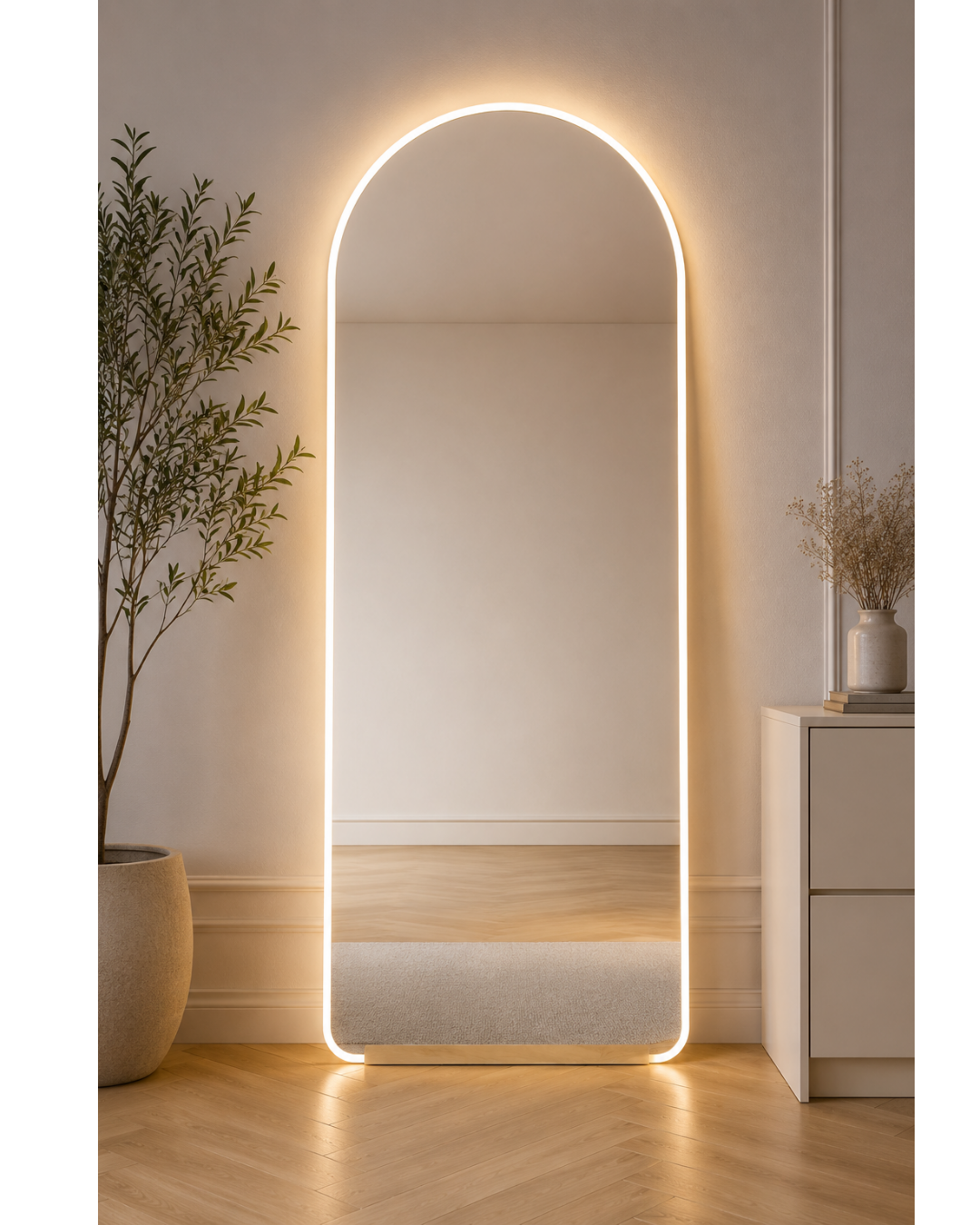 Espejo Oval Cuerpo Entero Led WK01 160x50cm Espejo Oval Cuerpo Entero Led WK01 160x50cm