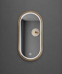 Espejo Oval Led De Pared PK02 50 X 80 Cm Desempañado
