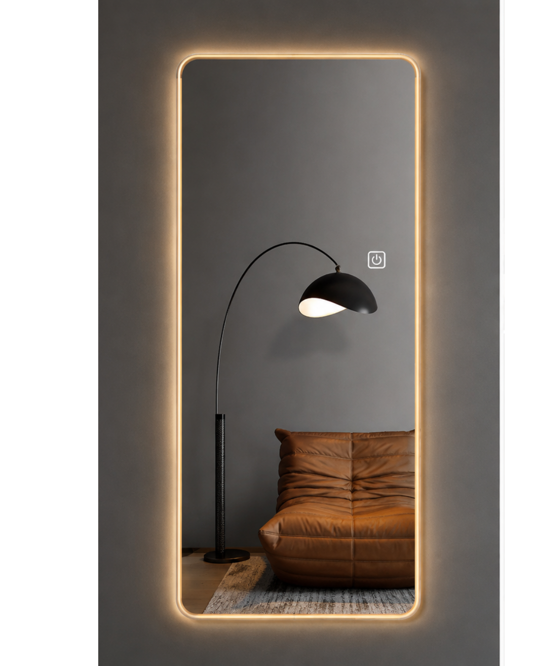Espejo Rectangular Con Led Baño CY01 40 X 140Cm Desempañador Espejo Rectangular Con Led Baño CY01 40 X 140Cm Desempañador