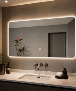Espejo Rectangular Con Led Baño F01 60 X 80 Cm Desempañador