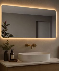 Espejo Rectangular Con Led Baño F03 60 X 80 Cm Desempañador