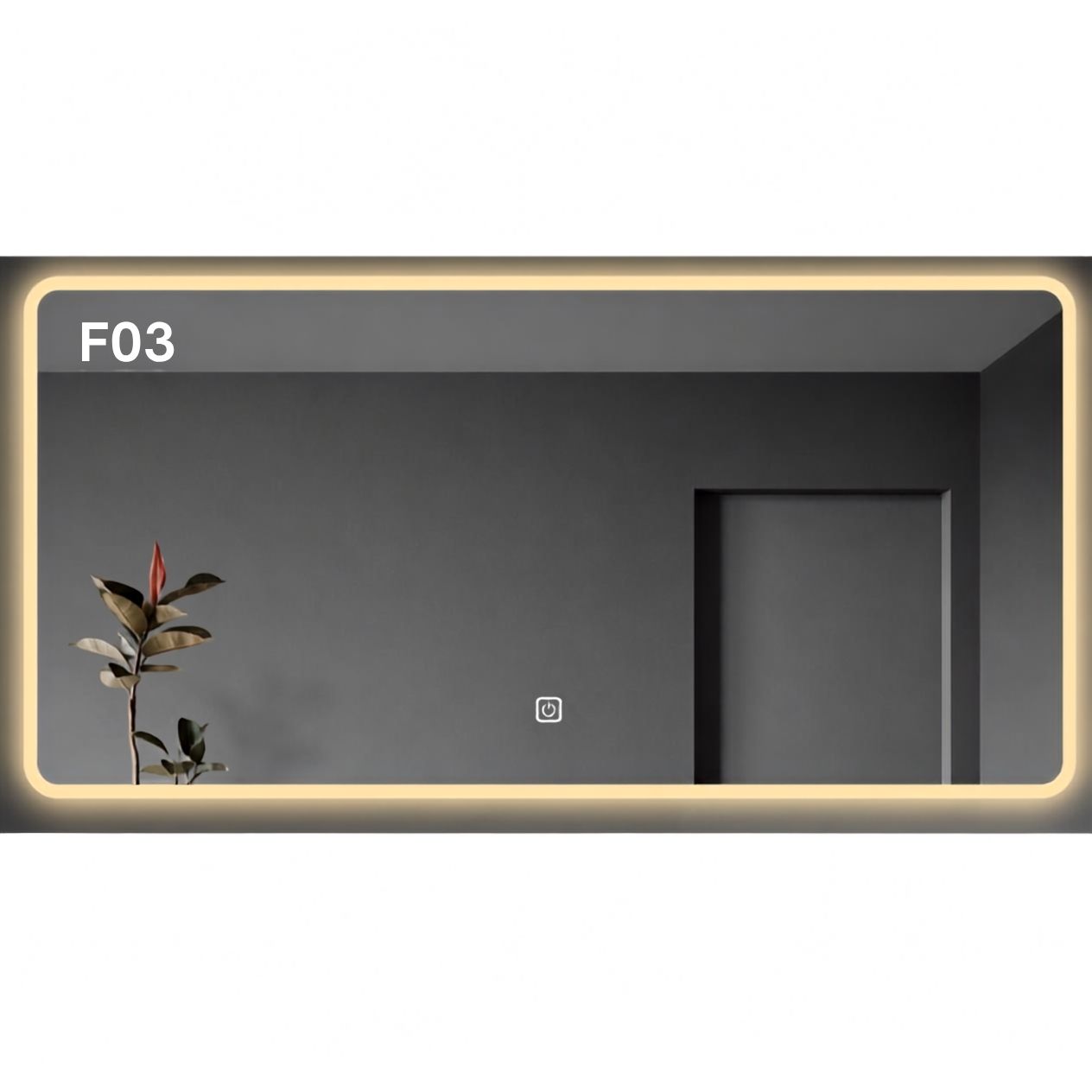 Espejo Rectangular Con Led Baño F03 60 X 80 Cm Desempañador Espejo Rectangular Con Led Baño F03 60 X 80 Cm Desempañador