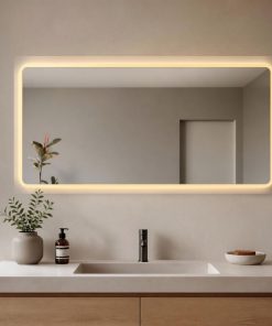 Espejo Rectangular Con Led Baño F03 60 X 80 Cm Desempañador