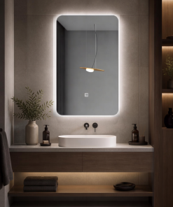 Espejo Rectangular Con Led Baño FS01 60 X 80 Cm Desempañador