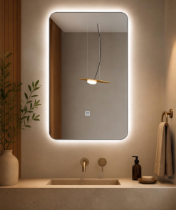 Espejo Rectangular Con Led Baño FS01 60 X 80 Cm Desempañador
