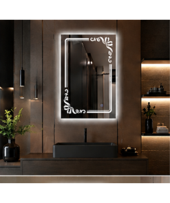 Espejo Rectangular Con Led Baño L-1031 60X80 Cm Desempañador