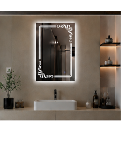 Espejo Rectangular Con Led Baño L-1031 60X80 Cm Desempañador