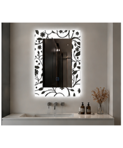 Espejo Rectangular Con Led Baño L-1078 60X80 Cm Desempañador