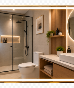 Espejo Rectangular Led Con BT F06 70 X 90 Cm Desempañador