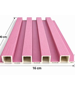 Pack X100 Wpc Simil Madera Lambrin 2.90x16 cm Rosa Q-C1006-2
