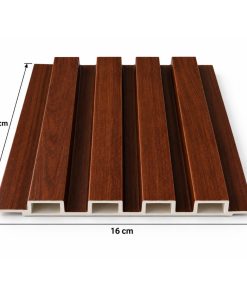 Pack X100 Wpc Simil Madera Lambrin 2.90x16cm Caoba QK7197-30