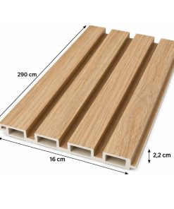 Pack X50 Wpc Simil Madera 2.90x16 cm Roble Natural 805202-26