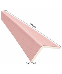 Perfil Esquinero L Panel Para WPC Pared Rosa / Q-C1006-2
