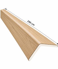 Perfil Esquinero L Panel WPC Pared Beige/Negro / 804301-9