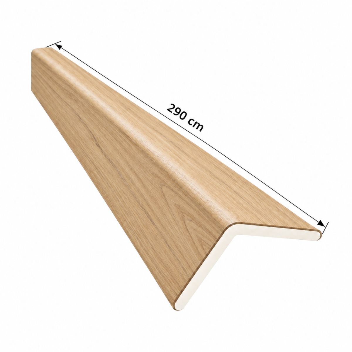 Perfil Esquinero L Panel WPC Pared Beige/Negro / 804301-9